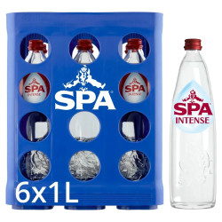 Spa Intense Eau Pétillante Verre 6x1 L