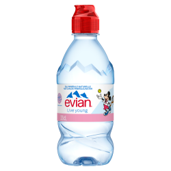 Evian Eau Plate Sport 33 Cl