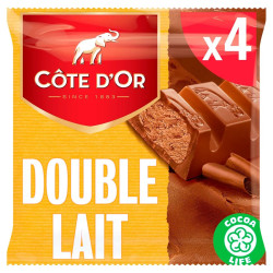Côte d'Or Double Lait Bâtons de Chocolat 4x46 Gr