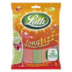 Sachet Lutti Long Fizz 200g bonbons fils acidulés prix discount Province de Liège.