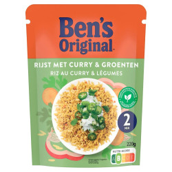 Ben's Original Riz au Curry & Légumes Sachet 220 Gr