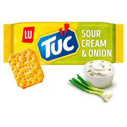 Paquet 100g Lu Tuc Crème Oignon crackers croustillants apéritif prix discount Liège.