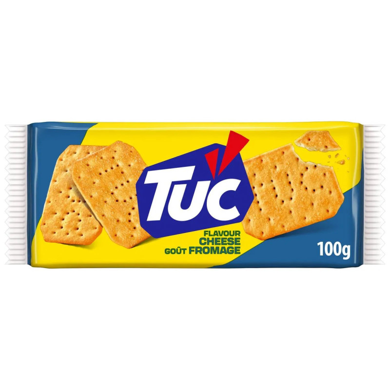Paquet crackers Lu Tuc Fromage 100g biscuits apéritifs discount Province de Liège.