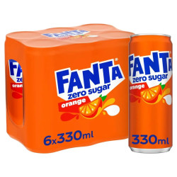 Fanta Orange Zero Sugar 6x33 Cl