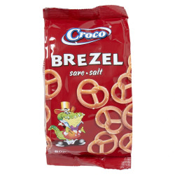 Sachet biscuits apéritifs Croco Brezel Salé 80g discount province de Liège.