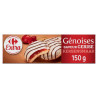Biscuits génoises cerise Carrefour 150g - Discount livraison Province de Liège