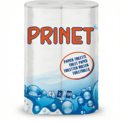 Papier toilette Prinet 2 plis 6 rouleaux blanc confort prix discount Province de Liège.
