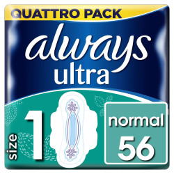 Pack économique Always Ultra Normal Plus 56 serviettes hygiéniques discount Liège.