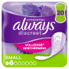 Serviettes Always Discreet Small 20 pièces protection fuites urinaires discount Liège.
