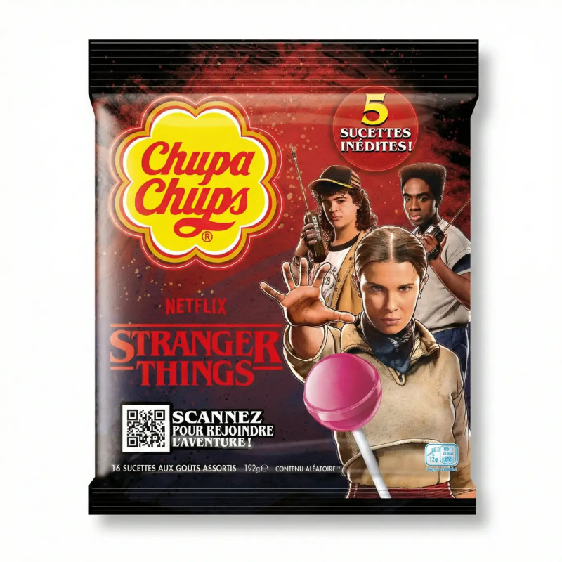 Chupa Chups Sucettes Stranger Things 10 Pièces 120 Gr