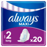 Serviettes hygiéniques Always Maxi Long 20 pièces protection renforcée discount Liège.