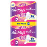 Paquet de 20 serviettes hygiéniques Always Platinum Long Taille 2 protection discount Liège.