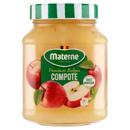 Materne Compote de Pommes avec Morceaux 375 Gr
