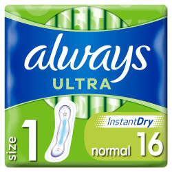 Serviettes hygiéniques Always Ultra Normal 16 pièces protection quotidienne discount Liège.