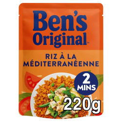 Riz Ben's Original Méditerranéenne 220g sachet micro-ondable Papy Discount Liège.