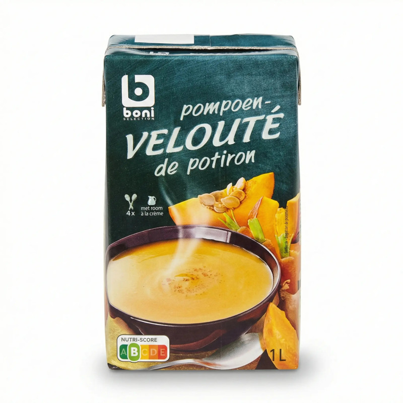 Boni Velouté de Potiron Soupe en Brique 1 L