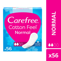 Protège-slips Carefree Cotton Feel Normal 56 pièces hygiène quotidienne discount Liège.
