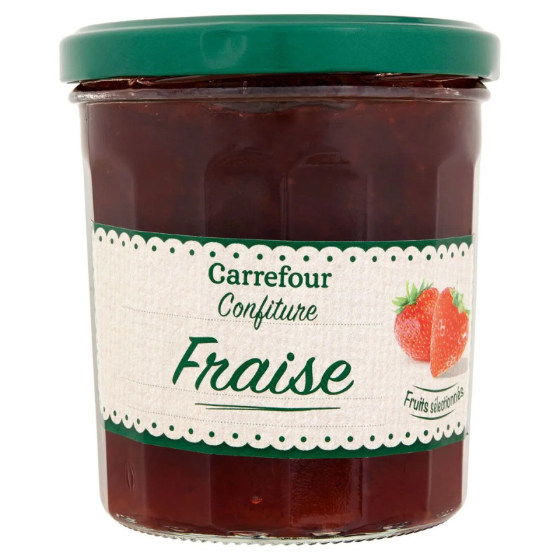 Carrefour Confiture de Fraises 370 Gr