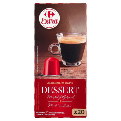 Carrefour Dessert Capsules Café Compatible Nespresso 20 Pièces 104 Gr