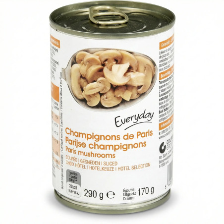 Everyday Champignons de Paris Coupés 290 Gr
