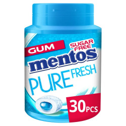 Boîte Mentos Pure Fresh Mint 30 pièces chewing-gum cœur liquide discount Liège.