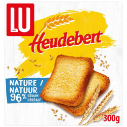 Paquet biscottes Lu Heudebert Naturel 300g petit-déjeuner prix discount Province de Liège.