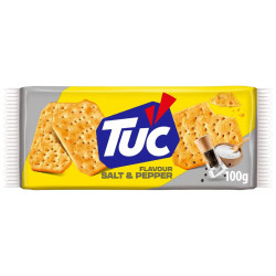 Paquet biscuits apéritifs Lu Tuc Sel et Poivre 100g prix discount Province de Liège.