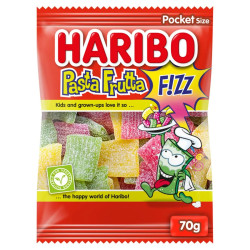 Sachet bonbons Haribo Pasta Frutta Fizz 70g acidulés prix discount Province de Liège.