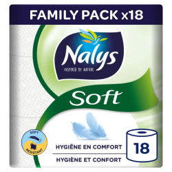 Nalys Soft Papier-Toilette 18 Rouleaux