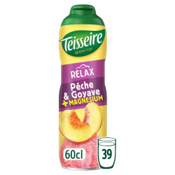 Teisseire Relax Pêche & Goyave Magnésium 60 Cl