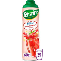 Teisseire Zero Vanille Fraise 60 Cl