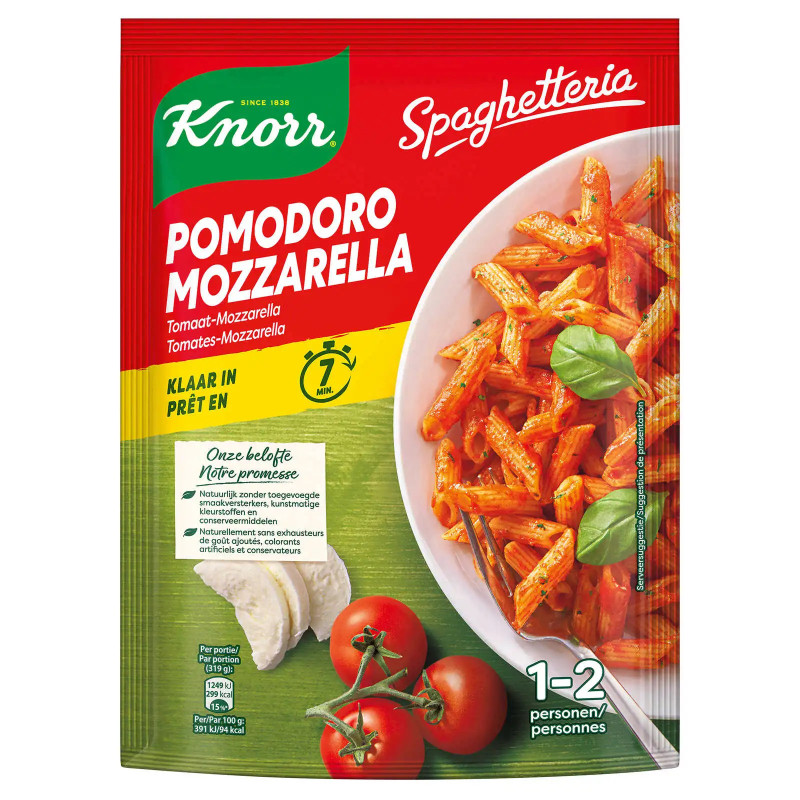 Knorr Spaghetteria Pomodoro Mozzarella Sachet 163 Gr
