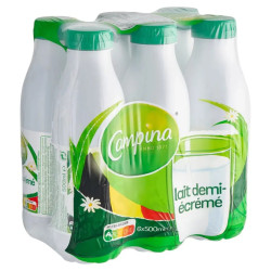 Campina Lait Demi-Écrémé 6x50 Cl