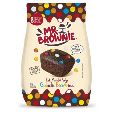 Mr Brownie Galactic Cakes 8x25g | Brownies Chocolat Prix Discount Liège