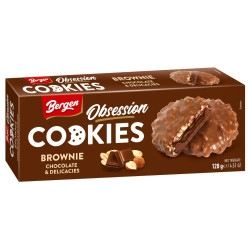 Cookies Bergen Obsession Brownie Chocolat 128g biscuits discount Liège.