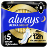 Always Ultra Secure Night Extra Taille 5 serviettes hygiéniques protection nuit discount Liège.