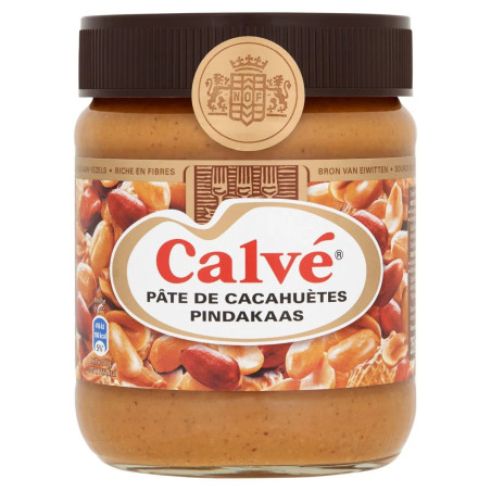 Pot de pâte de cacahuètes Calvé 350g beurre de cacahuète onctueux discount Liège.