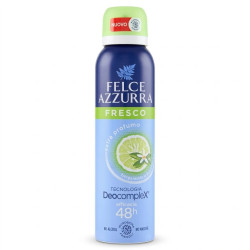 Déodorant spray Felce Azzurra Fresh 150ml fraîcheur 48h protection discount Liège.
