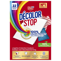 Lingettes Eau Ecarlate Décolor Stop Max Protect x22 protection linge discount Liège.