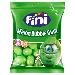 Sachet bonbons Fini Melon Halal Bubblegum 90g cœur chewing-gum discount Liège.