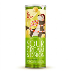 Omypop Popcorn Sour Cream & Onion 70g | Prix Discount Liège