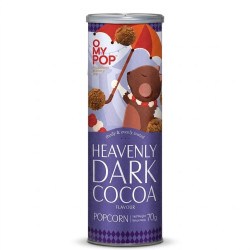 Boîte Popcorn Omypop Dark Cocoa 70g enrobé de cacao noir discount Province de Liège.