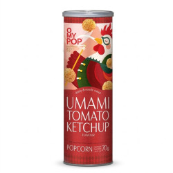 Sachet Popcorn Omypop Umami Tomato Ketchup 70g snack original discount Province de Liège.