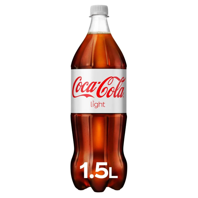 Bouteille Coca-Cola Light 1,5 litre boisson rafraîchissante sans sucres discount Liège.
