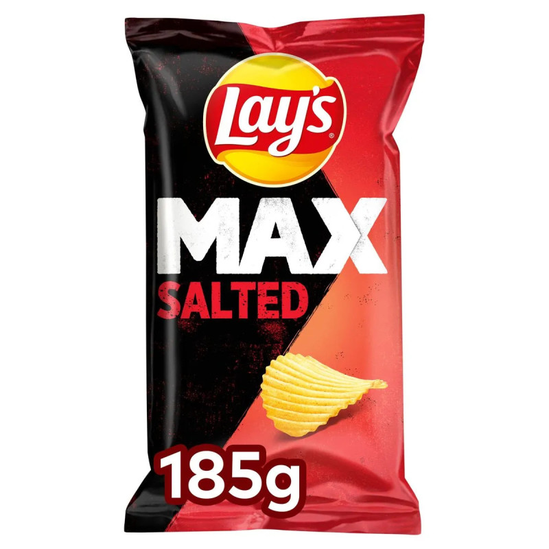 Sachet chips Lay's Max Naturel 185g ondulées croquantes prix discount Province de Liège.
