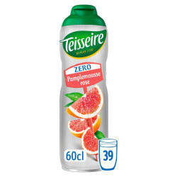 Bidon sirop Teisseire Zero Pamplemousse Rose 60cl sans sucres discount Province de Liège.