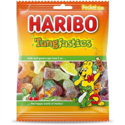 Sachet Haribo Tangfastics 75g Pocket Size bonbons acidulés prix discount Province de Liège.