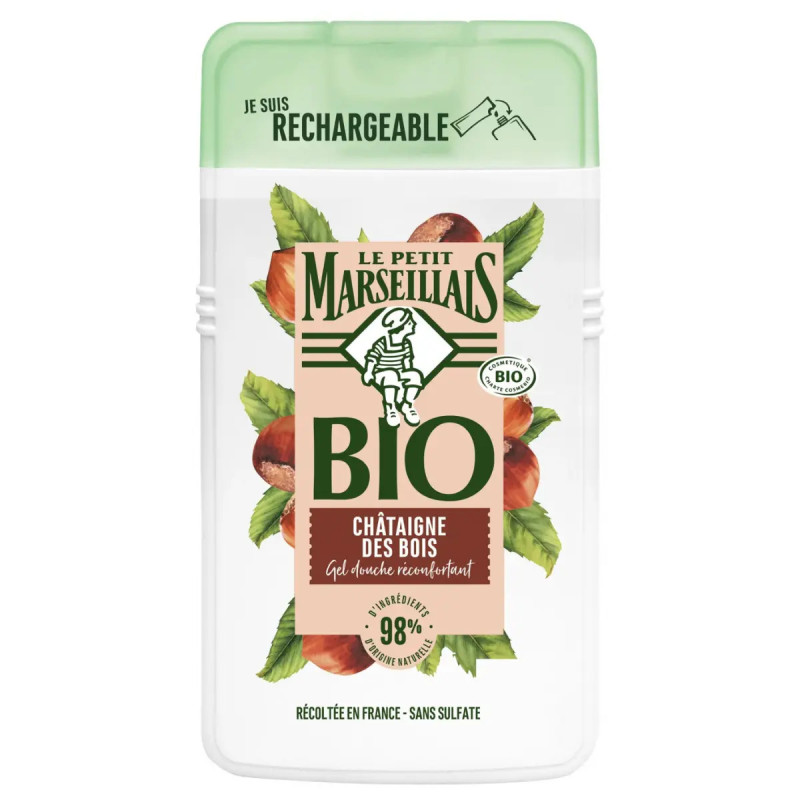 Gel douche Le Petit Marseillais Bio Châtaigne des Bois 250ml discount Province de Liège.