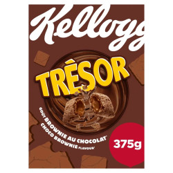 Paquet céréales Kellogg's Trésor Brownie Chocolat 375g discount province de Liège.