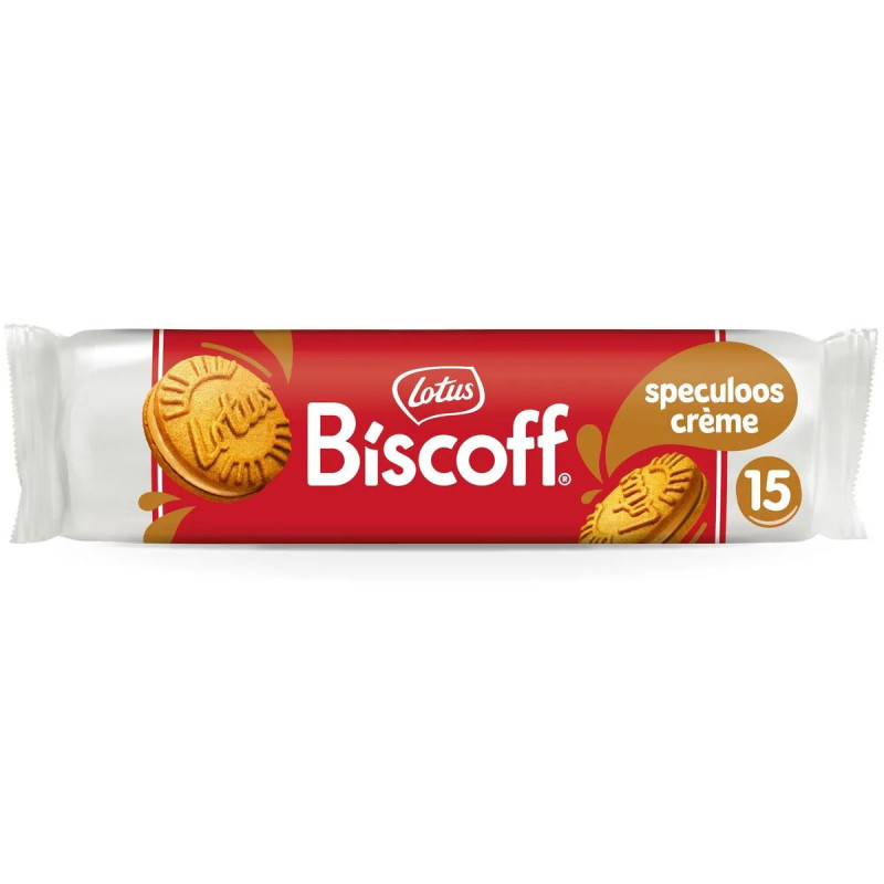 Biscuits Lotus Biscoff Spéculoos fourrés crème 15x10g prix discount province de Liège.